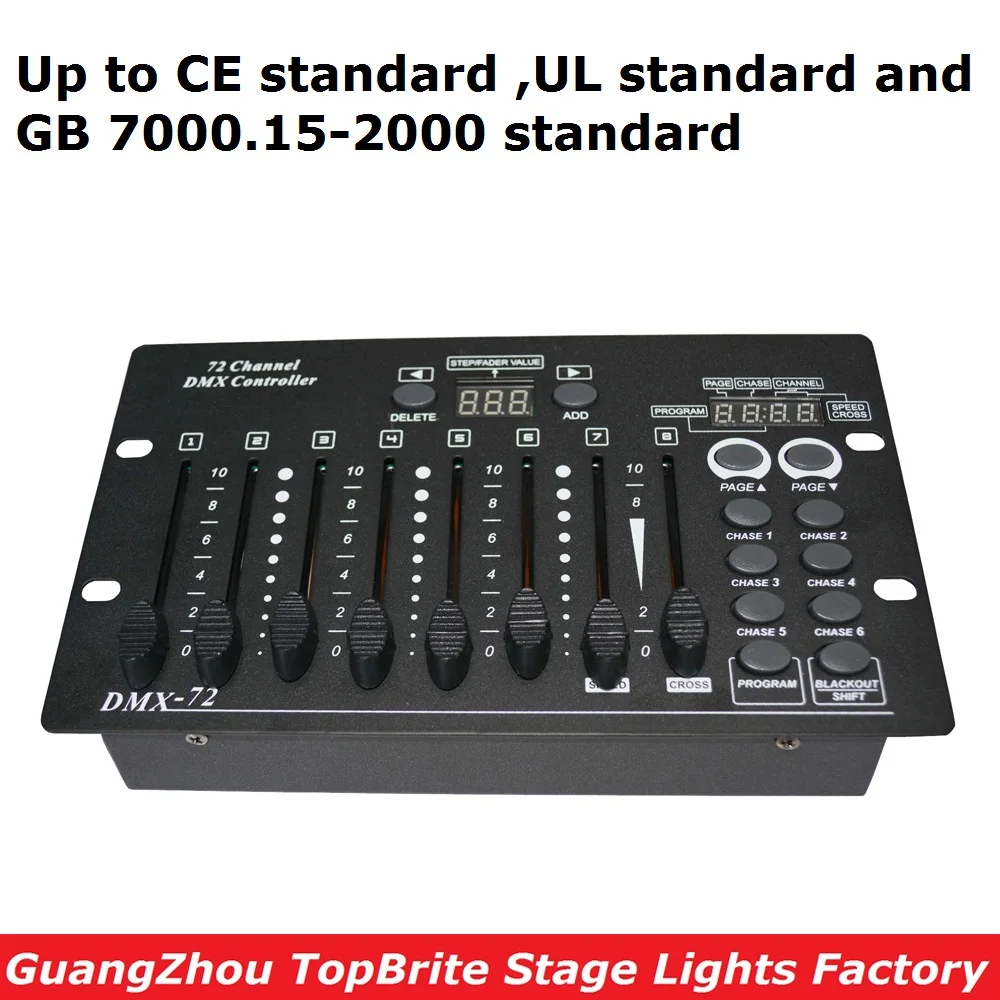 Компактный и портативный 72 канальный простой DMX контроллер осветительное оборудование ди-джеев консольный, DMX 72 канала светодиодный