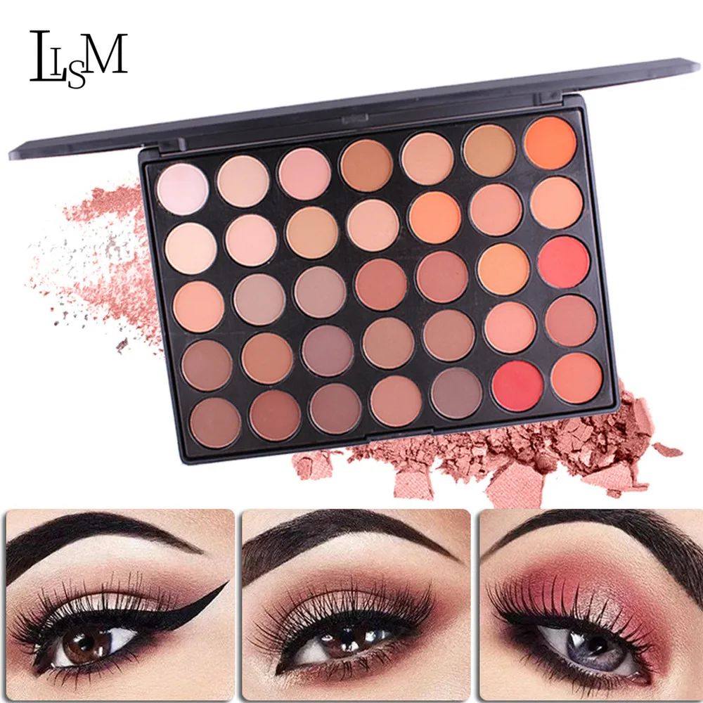 

LISM 35 Color Matte Eye Shadow Glitter Shimmer Eyeshadow Pallete Long Lasting Eye Makeup Radiant Easy To Wear Eyeshadow Cosmetic