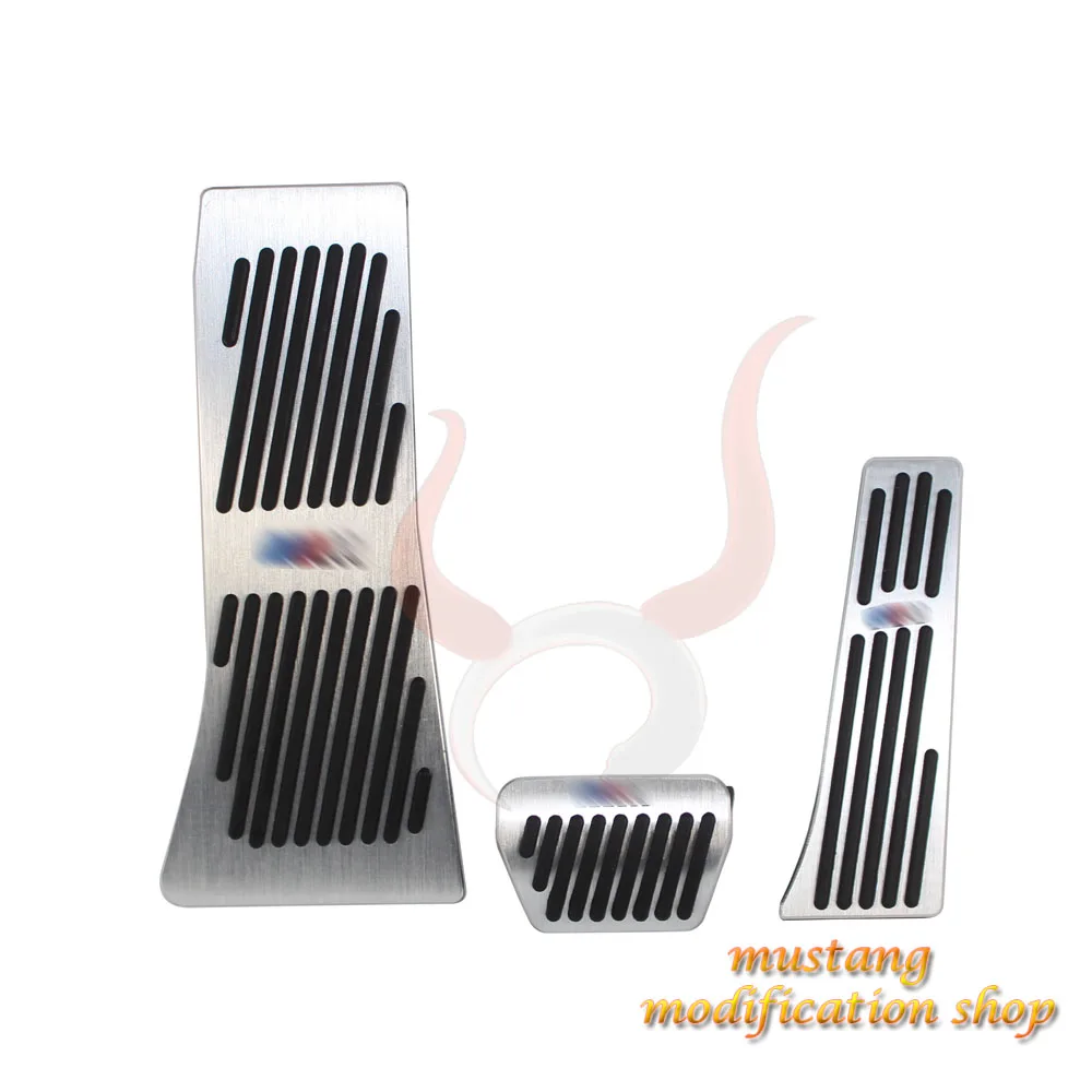 

Free shipping car styling Gas Footrest Modify Pedal Plate Pad AT For BMW X5 X6 E70 E71 E72 F15