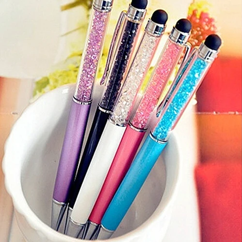 2 In 1 5pcs Stationery Writing Stylus Touch Screen Ballpoint Pen for iPhone font b Tablet