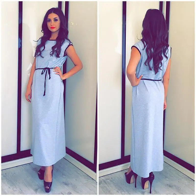 straight long dress design