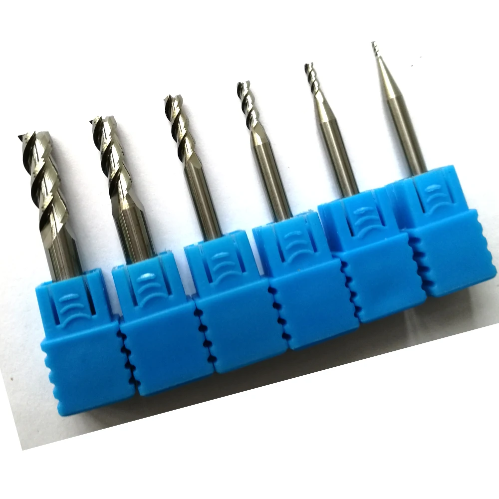 

1pc aluminum end mills 3 Flutes HRC45 Cutting Carbide End Mills for Aluminum router bits for aluminum