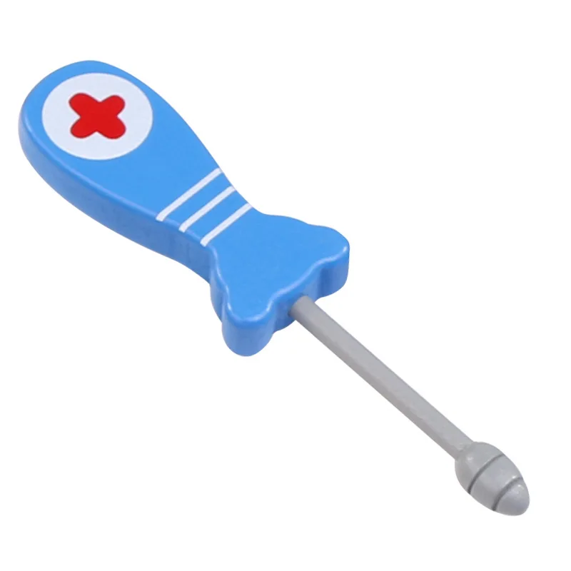 Детская игрушка-Доктор, аксессуары для маленьких медсестер, инструмент для инъекций, деревянная коробка для имитации лекарств для мальчиков и девочек, для детей дома - Цвет: 6