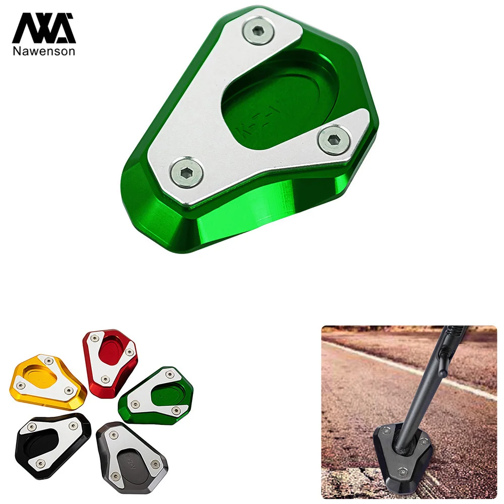 Kickstand Side Stand Enlarger Extension Plate Pad Support For Kawasaki Z900 2016-2018 Z1000 2010-18 Z800 2013-16 ER6N/F 2013-18 |