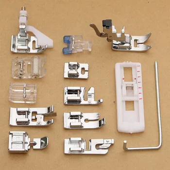 

Wholesale 13Pcs Electric Sewing Machine Low Shank Presser Feet Attachments Set for Husqvarna Supplies Walking Foot Kit