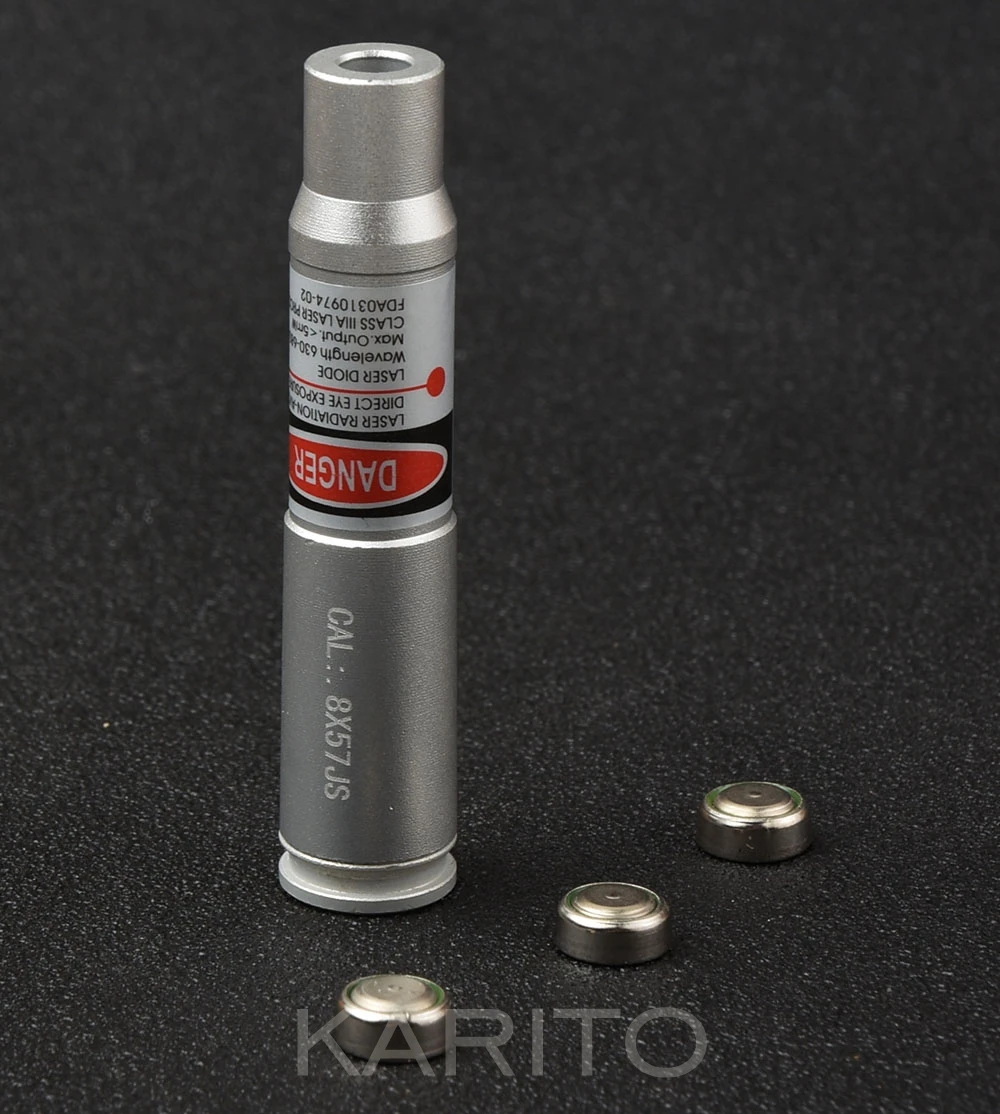Cal 8x57 Js Калибр Boresight CAL картридж для дальнозоркости M4109 красный точечный Лазер из