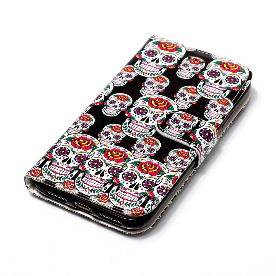 Flip Leather Wallet Cover For Samsung Galaxy S8 S9 Plus Case For iPhone XS Max 5S SE 6S 7 8 Plus X Funda For iPod Touch 5 6 B06