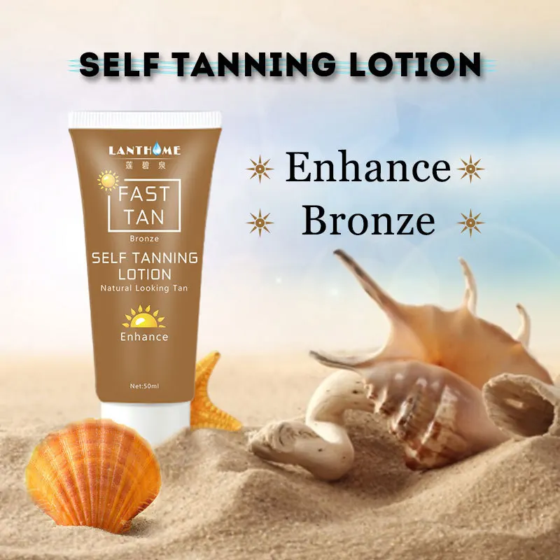 

50ml Sunless Body Fast Tanned Bronzed Cream Women Beauty Skin Care Cosmetics radiant hydrated Cream Enhance Lotion TSLM2