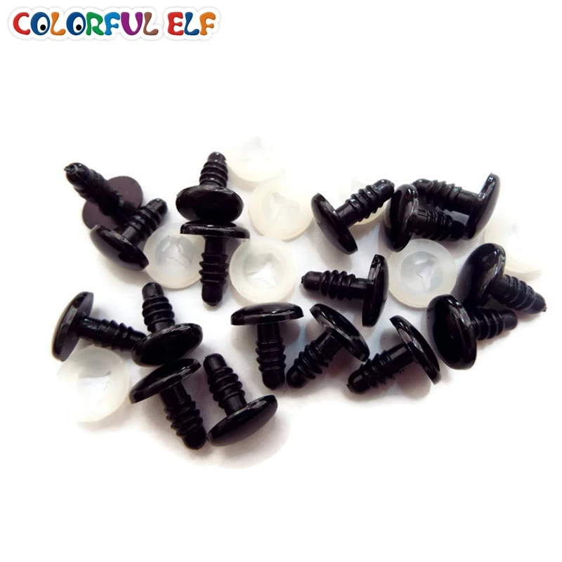 

Free Shipping Amigurumi Doll Making Supply 50Pairs 7x10mm Oval Black Eyes Safety