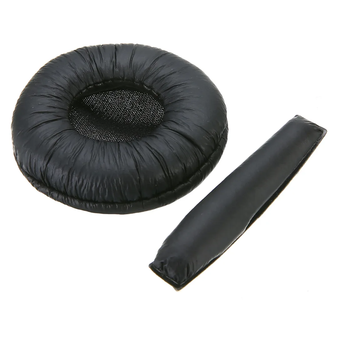 Mayitr Black Comfortable Replacement Ear Pads With 2pcs Headband Cushions For Senn heiser PX100 PX200 Headphone