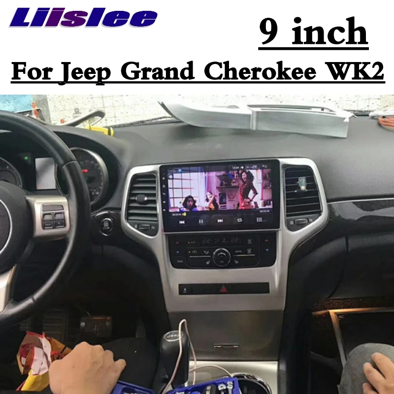 Для Jeep Grand Cherokee WK2 2011~ NAVI LiisLee Автомобильный мультимедийный gps wifi Аудио Радио Навигация 12," 9" большой экран