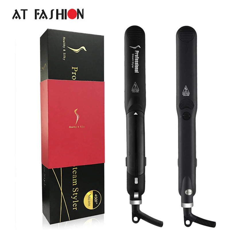 

Professional 450F Ceramic Vapor Steam Hair Straightener with Argan Oil Infusion Steam Flat Iron Ceramic Vapor Fast Heating Iron