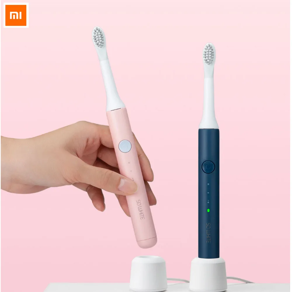 Xiaomi Mijia SO WHITE Sonic электрическая зубная щетка IPX7 Водонепроницаемая Глубокая очистка Индуктивная зарядка акустическая вибрационная Чистка