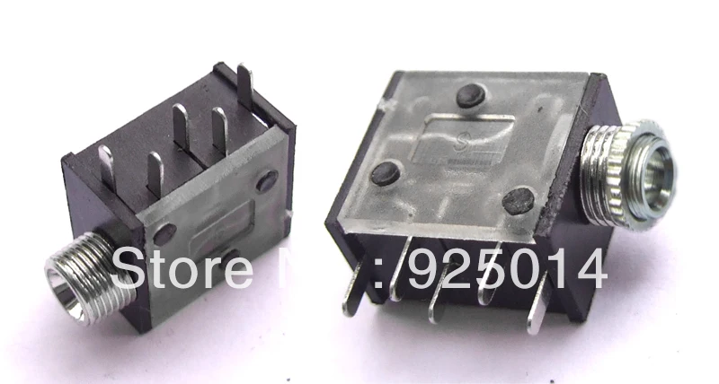 200PCS lot 5PIN 1 8 3 5mm Jack Stereo Headphones Socket nut PCB Panel Mount Chassis from ruinor