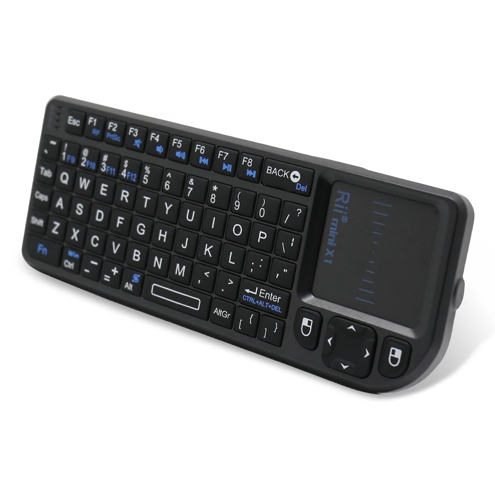 

New 100% Original Rii mini X1 Handheld Keyboard 2.4G Wireless Keyboards With Touchpad Mouse For PC Notebook Smart Google TV Box