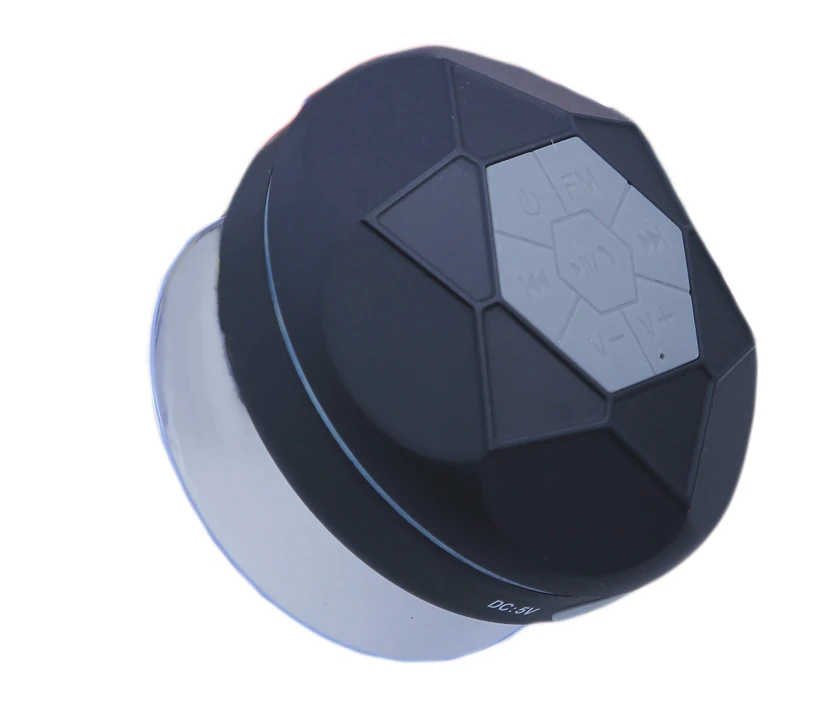 Портативный Bluetooth Душ динамик, Водонепроницаемый IPX7 с fm-радио, 600 мАч, волшебный светильник, сабвуфер, совместим со всеми ячейками