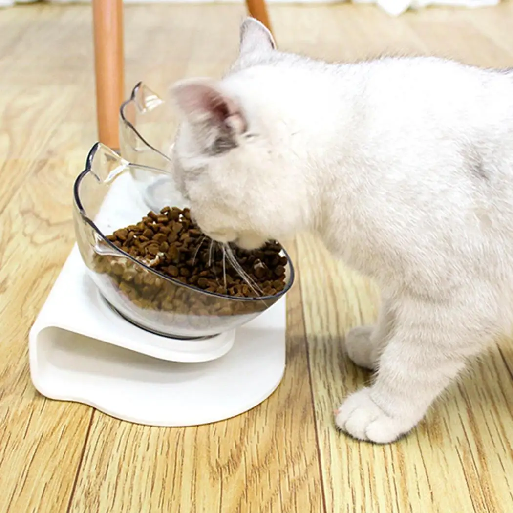 

Non-slip Cat Bowls Double Bowls With Raised Stand Pet Food And Water Bowls For Cats Dogs Feeders Cat Bowl Pet Supplies