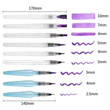 9 шт ручки-щетки воды набор многоразового фломастеры кисти с разнообразные наконечники