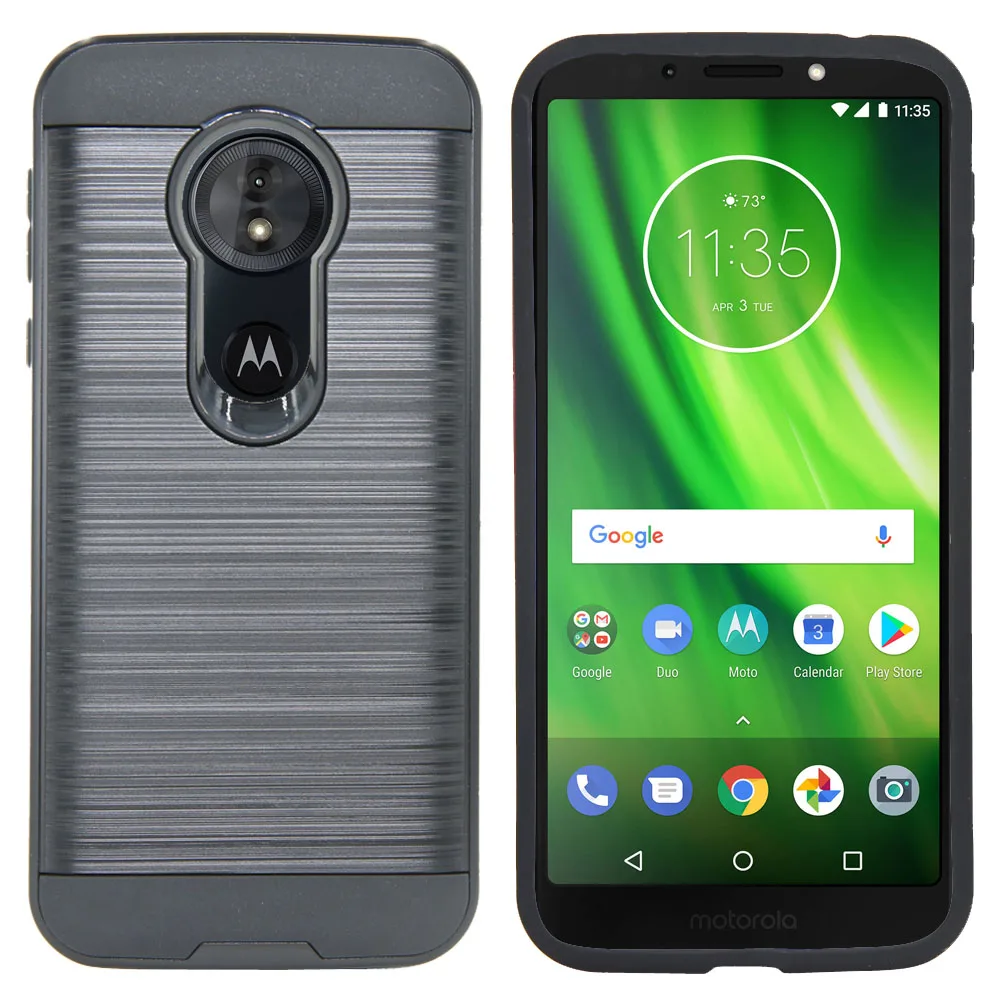 Для Motorola Moto G6 Play XT1922/Moto Forge чехол двухслойный Гибридный матовый защитный