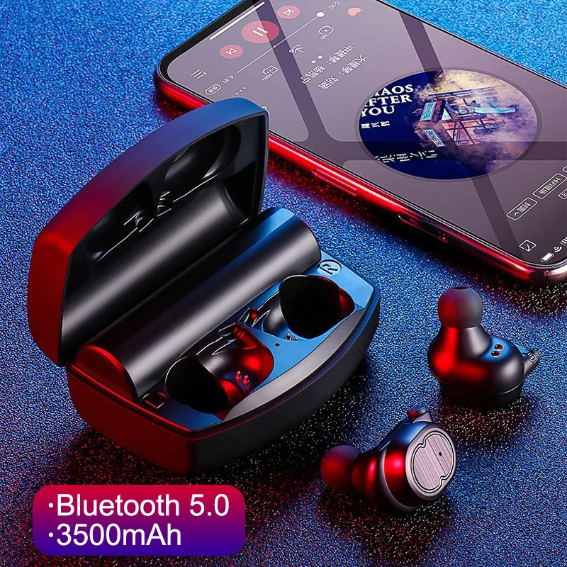 

TWS Original 5.0 Bluetooth Headphones Wireless Earphone Handsfree Call With Charging Box For Xiaomi iPhone Redmi
