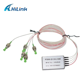 

Free shipping! Low Insertion Loss High Stability Hilink Brand 1x4 SM Optical Switch