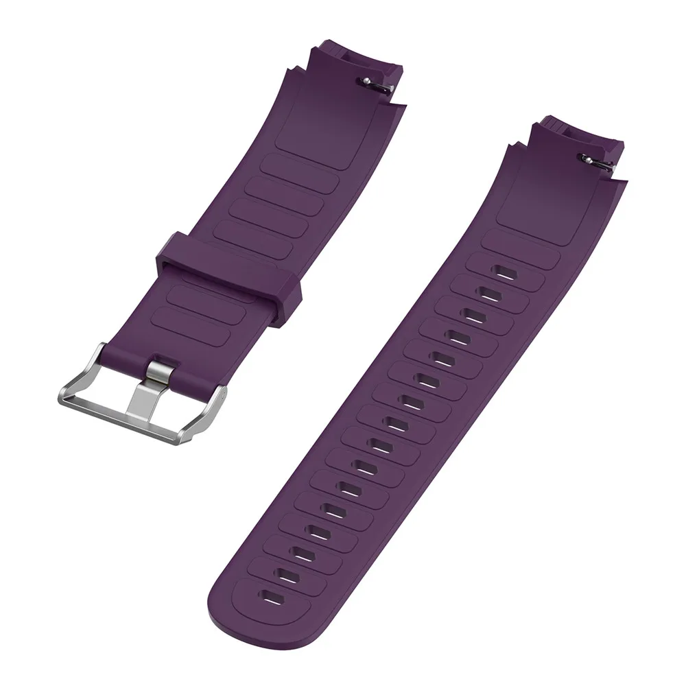 Силиконовый ремешок для часов Ремешок для Huami 3 Smartwatch amazfit verge(A1801) Замена 10 цветов браслет на запястье ремешки - Цвет: dark purple