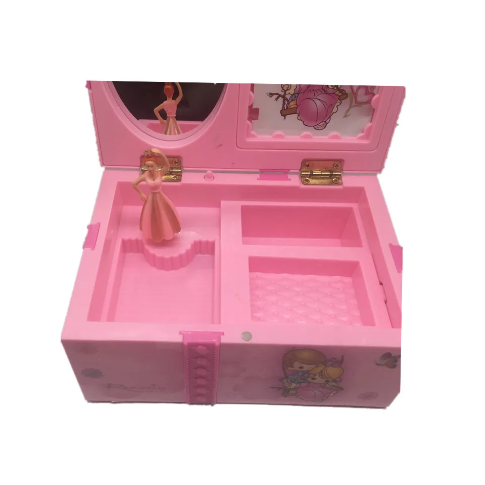 childrens wooden musical jewellery box