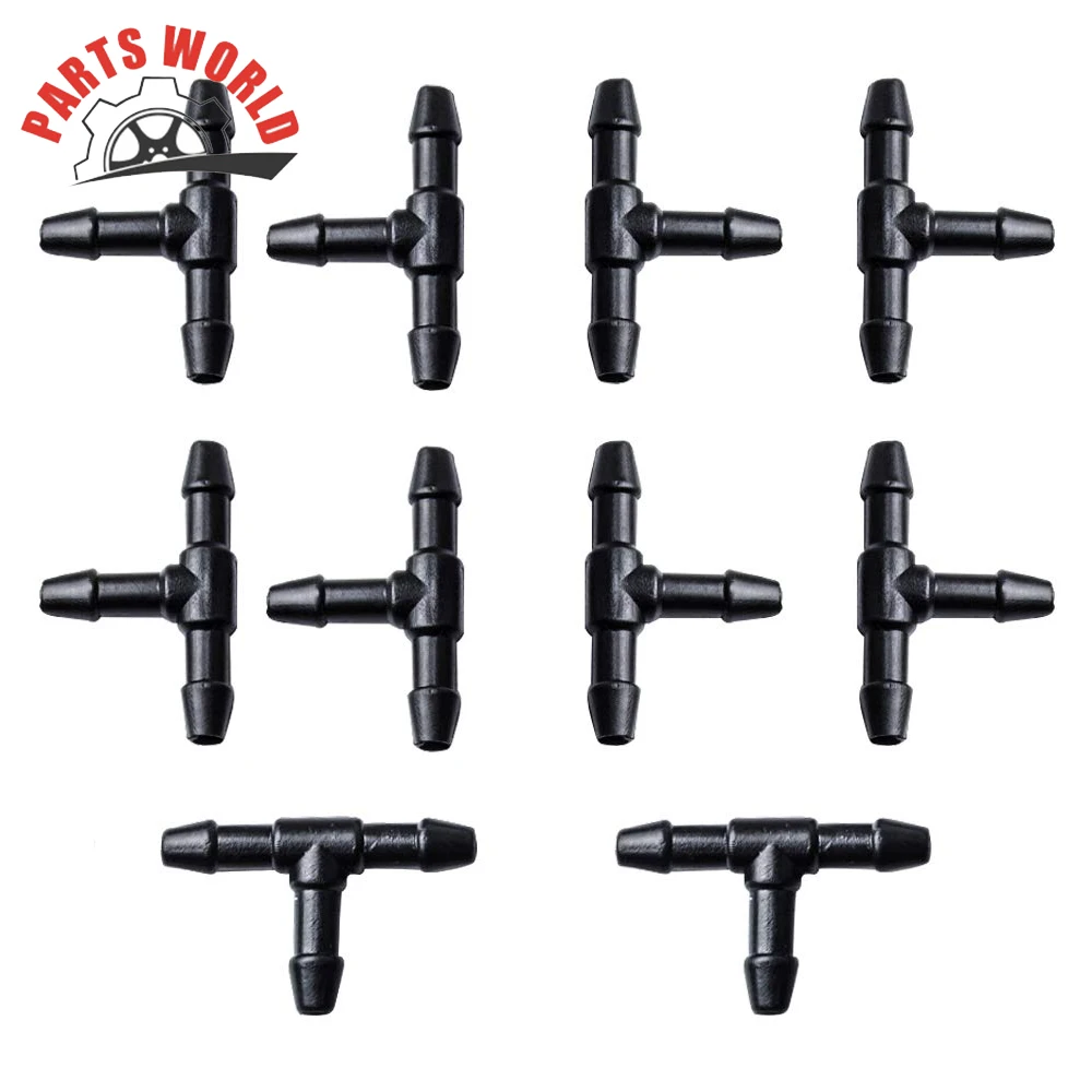

Windshield Washer Hose Connector Universal Windshield Wiper Hose T Connector Pack of 10
