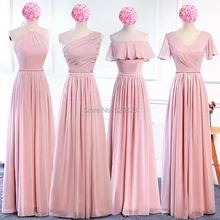 YNQNFS BD2 элегантное шифоновое разноцветное свадебное платье с лифом, украшенным блестками небесно-голубого розового цвета