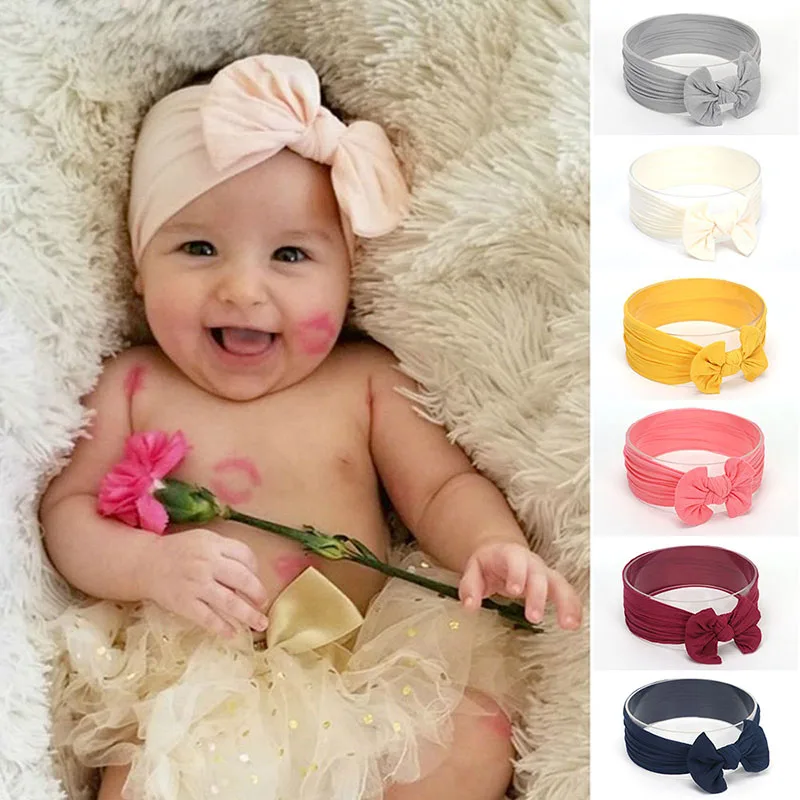 Повязка на голову детская эластичная с бантом|bow hair baby|accessories accessoriesaccessories accessories |