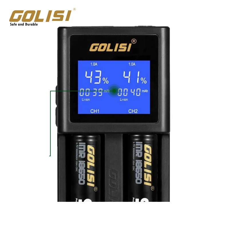 Оригинальное умное зарядное устройство Golisi s2 с высоковидимым ЖК дисплеем HD для
