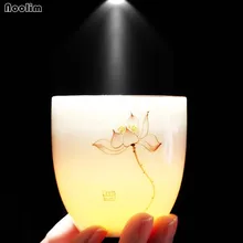 NOOLIM расписанный вручную керамический чайный стаканчик фарфорная чашка для чая Китайский кунг-фу чашка 150 мл маленький Пуэр Чайная посуда