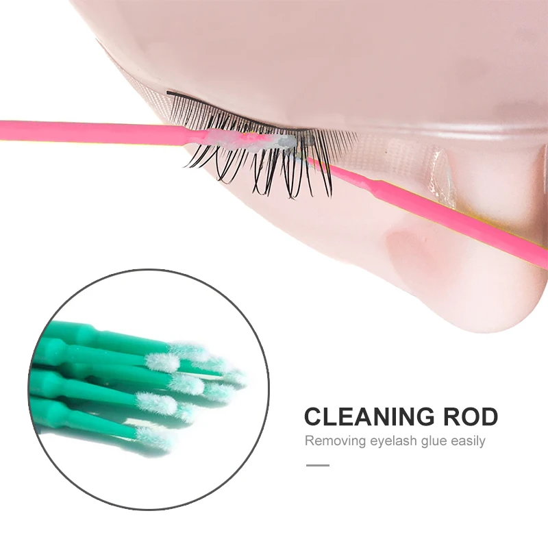 

GJLash 50/100Pcs/Bag Durable Micro Disposable Eyelash Extension Makeup Beauty Individual Applicators Mascara Removing Tools