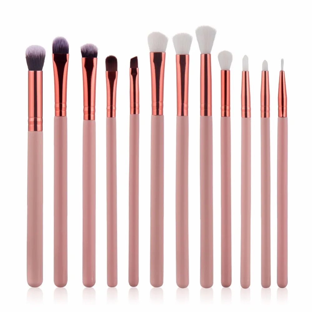 

Professional 12Pcs Eye brush set Eyes Makeup Brush Set Blending Foundation Eye shadow Eyeshadow Eyeliner Makeup Brushes