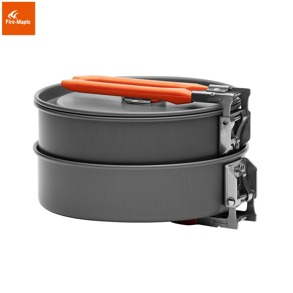 Fire Maple Feast 1 acampar al aire libre senderismo Utensilios de cocina backpacking cocina picnic pot pan set mango plegable 1-2 personas fmc-f1