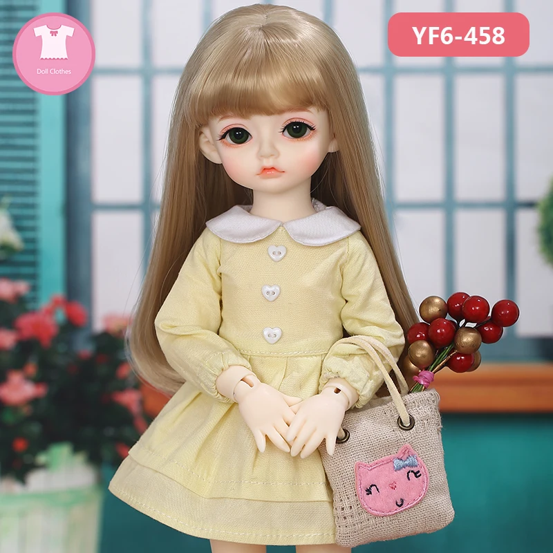 BJD одежда Кукла 1/6 Boby в китайском стиле ретро короткий рукав органная Складная юбка мода для девочек тело YF6 до 104 кукла аксессуары