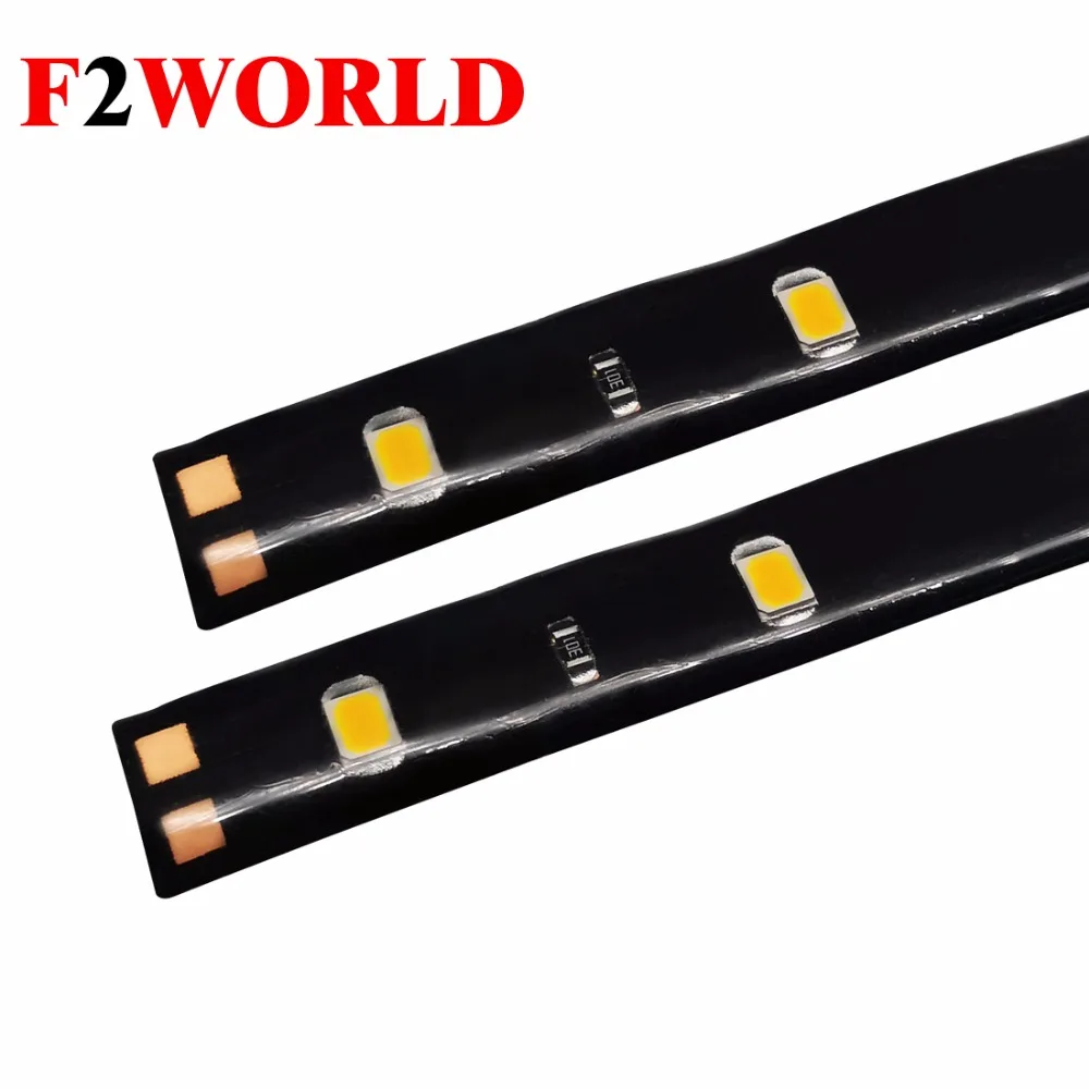 4 шт. * 30 см 15 светодиодный 3528 1210 SMD лента освещения Гибкая ная Лента лампы синие