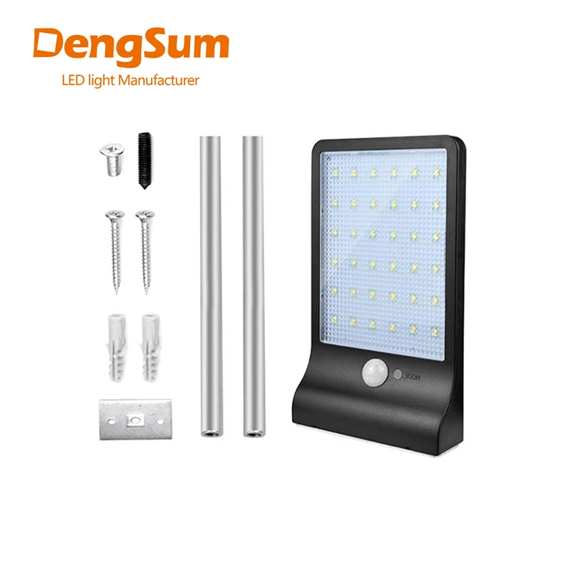 

[DENGSUM]PIR motion sensor Solar Street light 1 modes Outdoor light wall lamp Waterproof Energy Saving Yard Path Home Garde