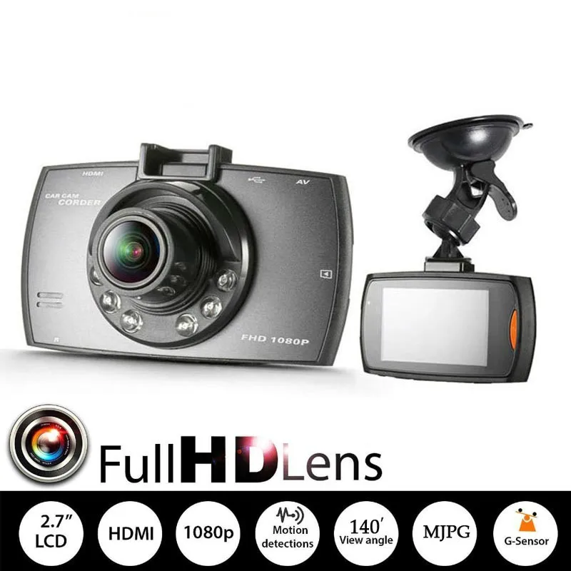 

2018 Auto 2.7" Full HD 1080P 140 Degree Night Vision G-Sensor Dash Cam Car DVR Camera Registrator Recorder Motion Detection