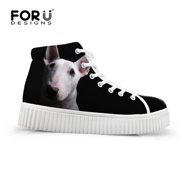 FORUDESIGNS/Лидер продаж; женская обувь с высоким берцем, визуально увеличивающая рост; черные туфли на плоской подошве в стиле панк с черепом; женская повседневная обувь на платформе; zapatos mujer - Цвет: H692BY