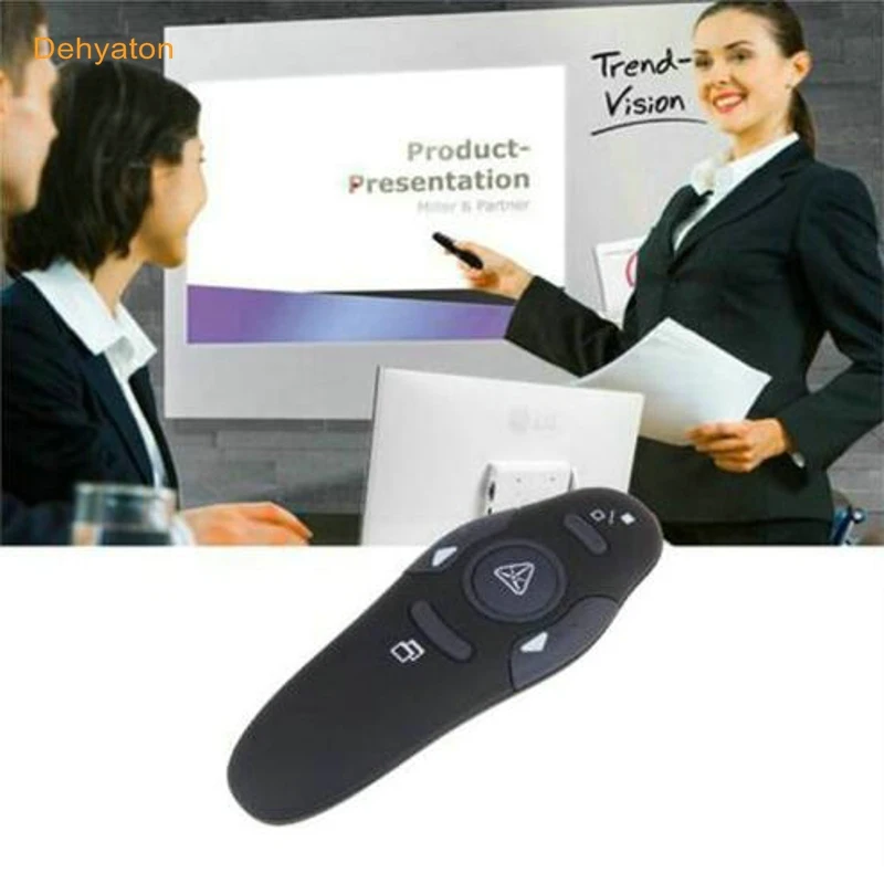 პრეზენტერი Doosl DSIT012 Wireless Presenter, 2.4GHz RF Remote Control PPT Powerpoint Clicker Laser Pointer USB