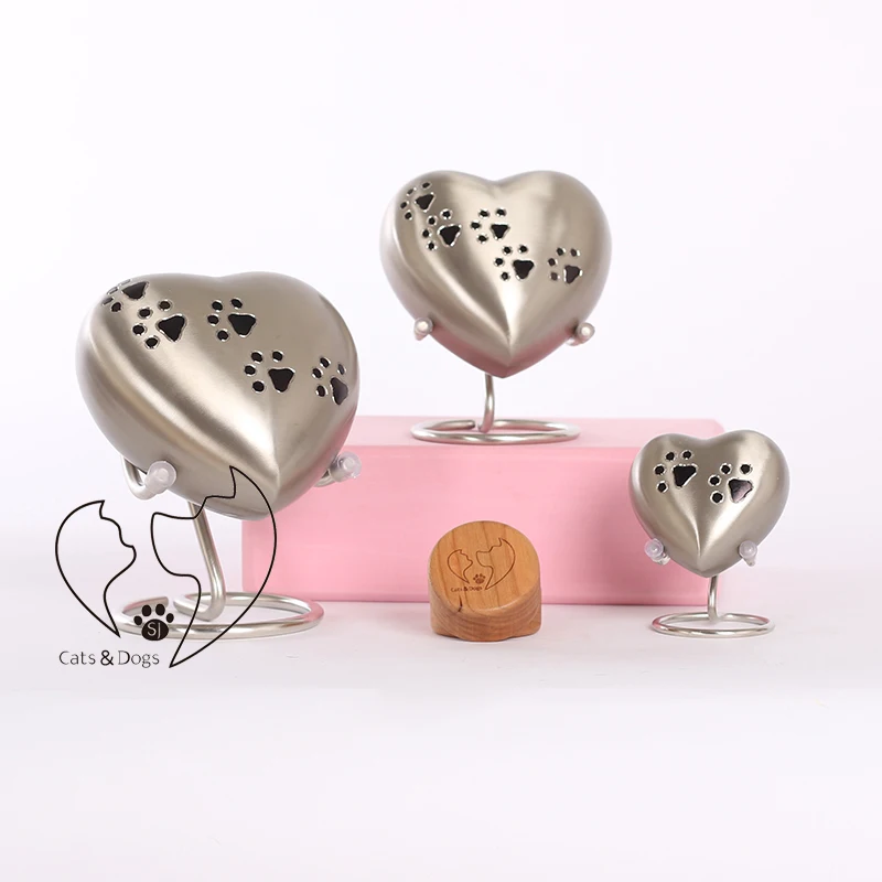 

Brass Silvery Keepsake Funeral Cremation Urns For Ashes