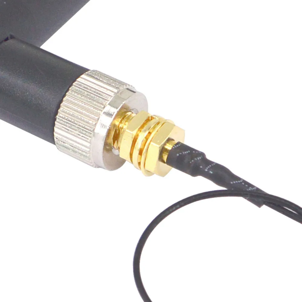 20 шт. 5dBi 2,4 ГГц RP-SMA мужской Wi-Fi антенна + 20 шт. IPX для RP-SMA Jack Мужской Pin удлинитель косичку кабеля 17 см