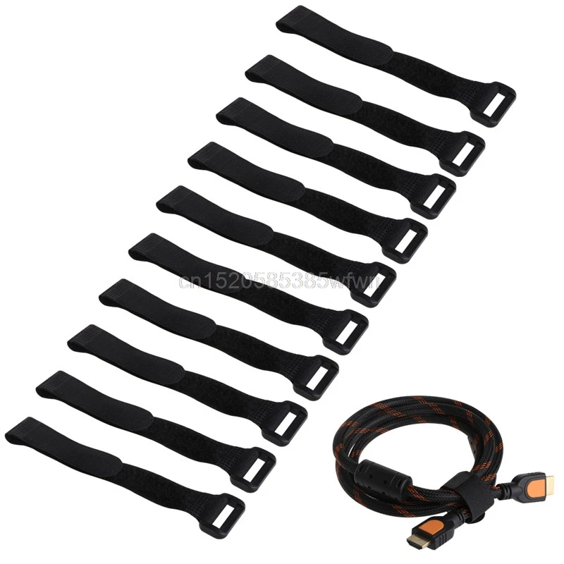 

10Pcs 20*2cm Strong RC Battery Tie Down Strap Reusable Antiskid Cable Straps Black/Yellow/Red/Green/Blue #HC6U# Drop shipping