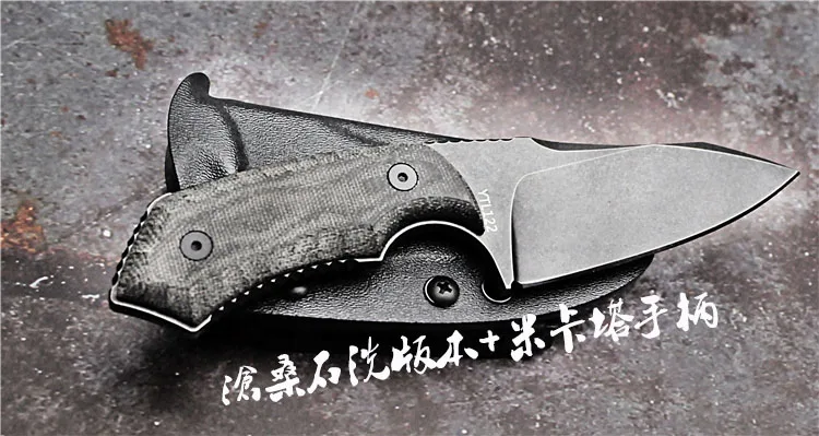 PSRK P1.0 EDC шейный нож YTL122 лезвие МИКАРТА ручка фиксированный нож Открытый походный Инструмент Выживания Охотничий Тактический нож