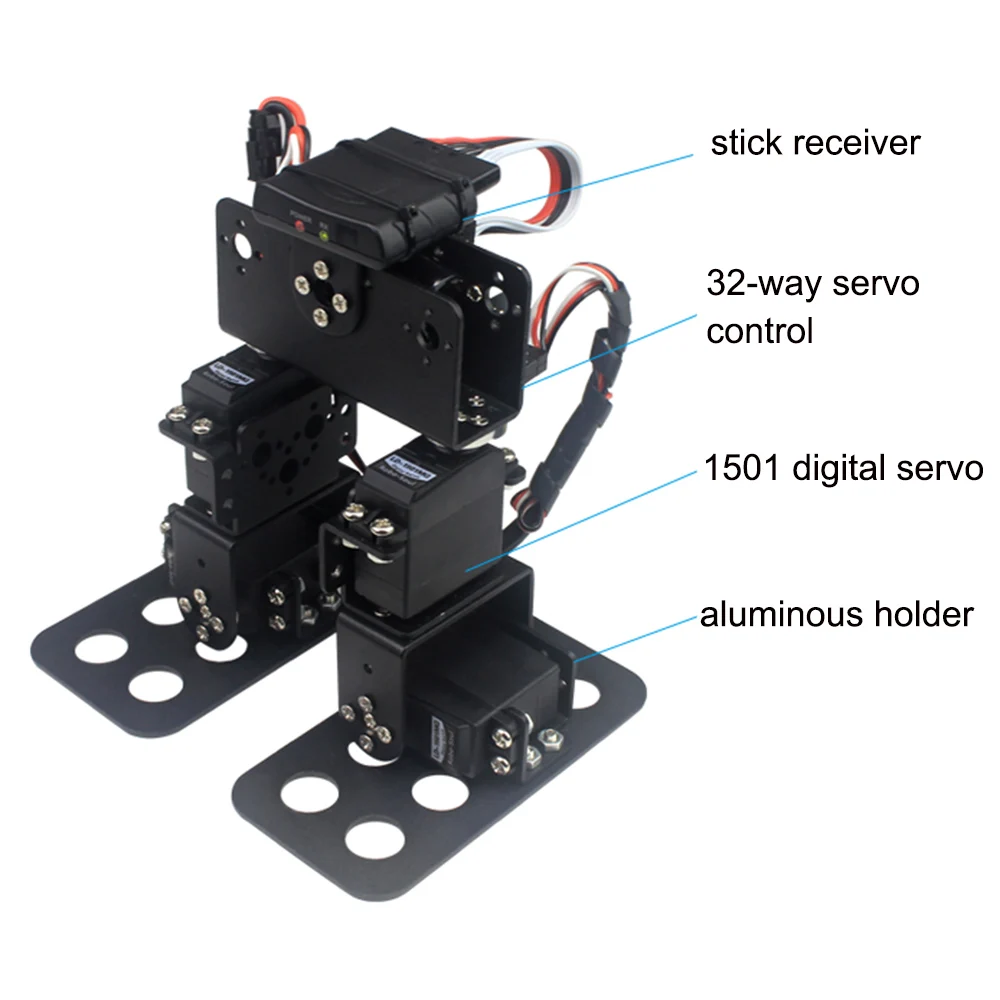 LOBOT DIY 4DOF Walking Racing Smart RC робот игрушка программируемый ПК палка Управления Робот комплект