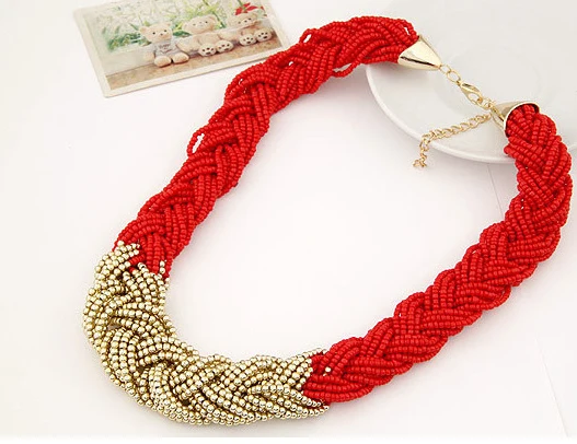 

Boho chic ethnic beaded rosary mala necklace new 2015 elegant wedding accessories wholesale/collier femme/neckless/colar/collana