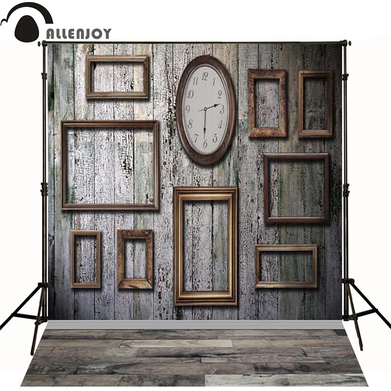 

Allenjoy Photographic background Board gluing frame clock newborn lovely princess photocall photo for studio custom