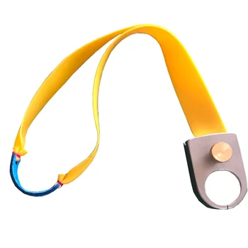 

Stainless steel Ring Hunting Catapult Stainless steel Metal with Rubber band Outdoor Shooting Powerful Finger Slingshots 1