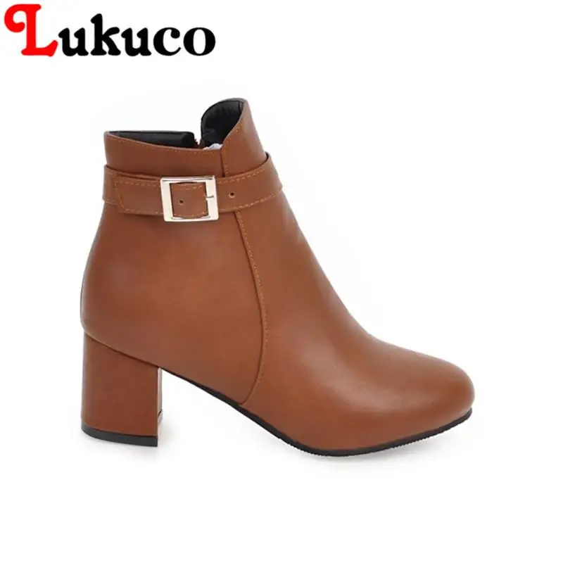 

2018 Sweet ankle boots square heel plus size 40 41 42 43 44 45 46 47 women shoe high quality pumps real pictures free shipping